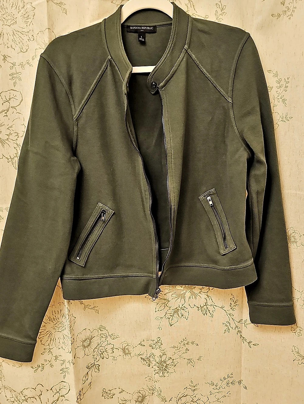 Banana Republic Ladies' Bomber Jacket Women's Green Size Large